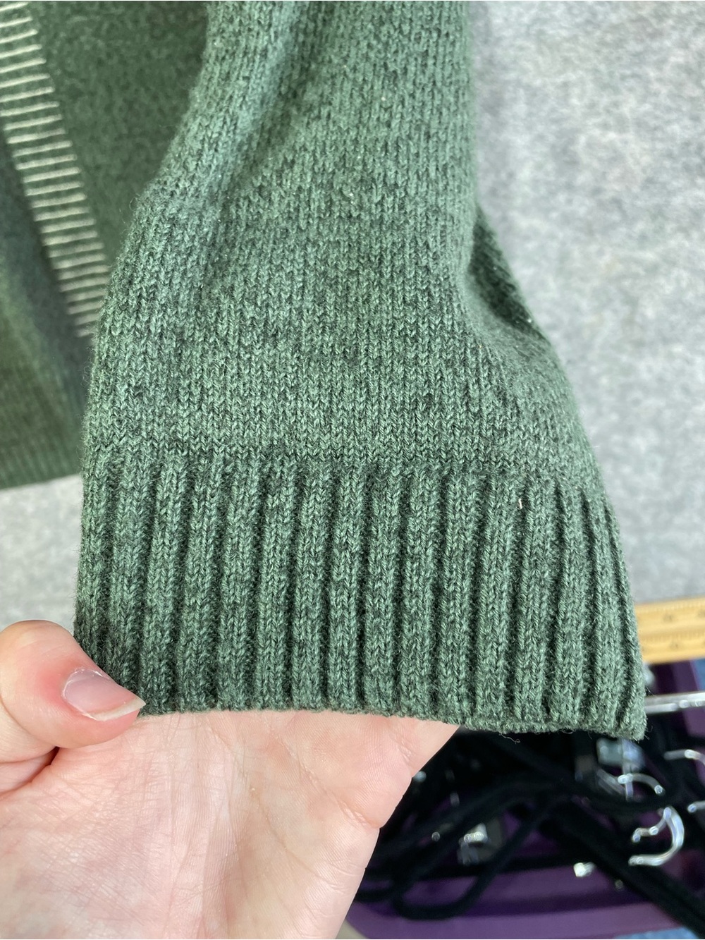 Vintage Arnold Palmer Wool Blend Golf Sweater Green Large V Neck Grandpa Core - Picture 7 of 14